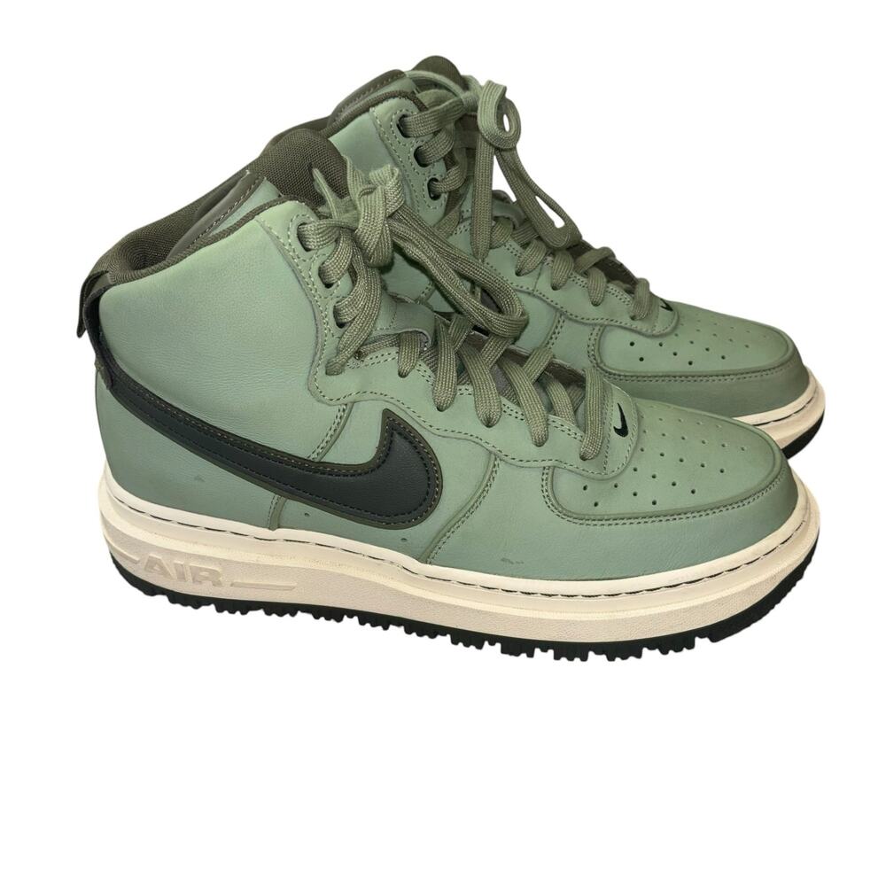 Nike Air Force 1 High Sneaker Boot Oil Green Men’s 8.5 Womens 10 Casual Athletic - Picture 4 of 13
